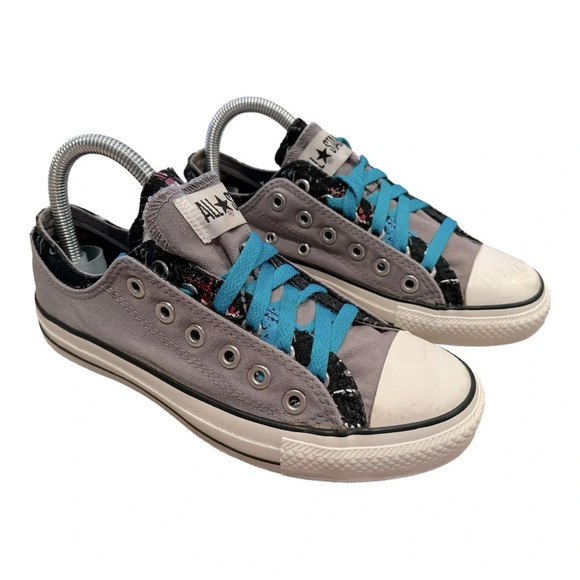 Converse Shoes - Converse Chuck Taylor All Star Double Layer Size 7 Gray Multicolor Sneakers